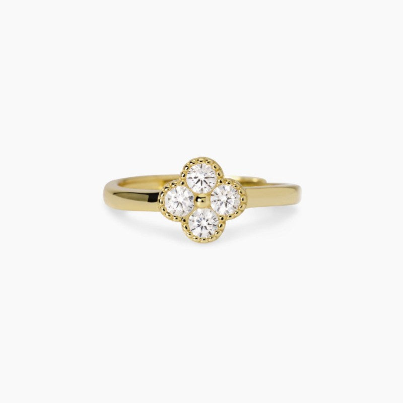 Anello da donna in argento dorato con fiore jasmine Mabina 523454