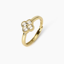 Carica l&#39;immagine nel visualizzatore di Gallery, Anello da donna in argento dorato con fiore jasmine Mabina 523454
