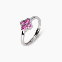 Carica l&#39;immagine nel visualizzatore di Gallery, Anello da donna in argento con fiore rosa Jasmine Mabina 523457
