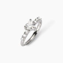 Carica l&#39;immagine nel visualizzatore di Gallery, Anello da donna in argento con cuore in zirconi Rouge Mabina 523461
