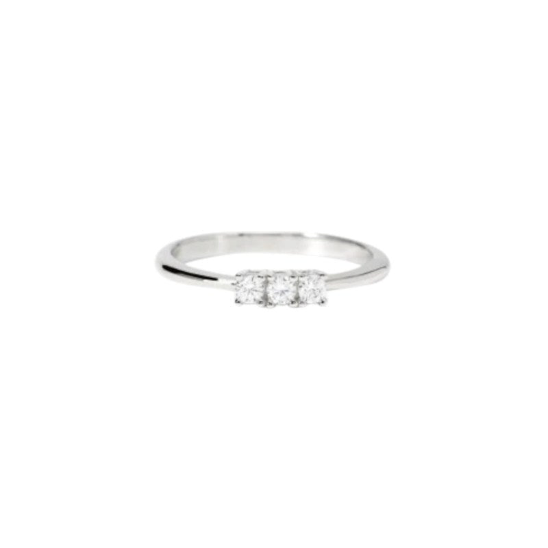 Anello da donna Trilogy in Argento e Diamanti Mabina 523469