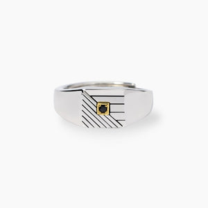 Anello da uomo in argento chevalier Geometrico Mabina 523475