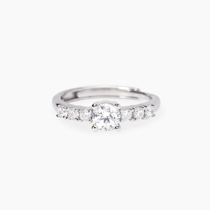 Anello da donna in argento in zirconi bianchi DIMMI DI SÌ Mabina 523482