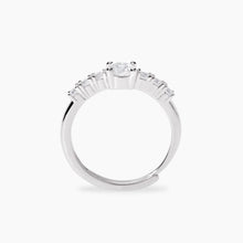 Cargar imagen en el visor de la galería, Anello da donna in argento in zirconi bianchi DIMMI DI SÌ Mabina 523482
