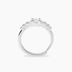 Anello da donna in argento in zirconi bianchi DIMMI DI SÌ Mabina 523482