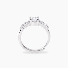 Cargar imagen en el visor de la galería, Anello da donna in argento e zirconi DIMMI DI SÌ Mabina 523483
