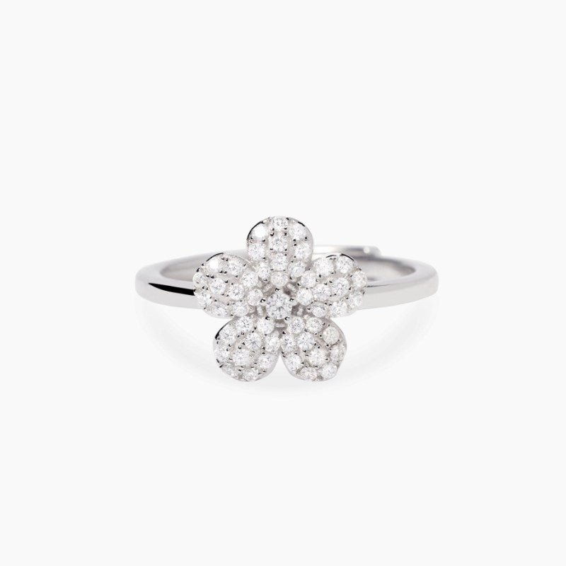 Anello da donna in argento con fiore e zirconi MALEDETTA PRIMAVERA Mabina 523485