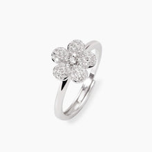 Cargar imagen en el visor de la galería, Anello da donna in argento con fiore e zirconi MALEDETTA PRIMAVERA Mabina 523485
