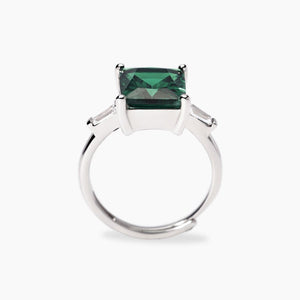 Anello da donna in argento con smeraldo sintetico BATTITO Mabina 523490