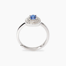 Cargar imagen en el visor de la galería, Anello da donna in argento con zaffiro sintetico VITTORIA Mbina 523492
