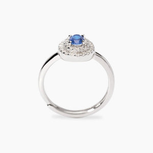 Anello da donna in argento con zaffiro sintetico VITTORIA Mbina 523492
