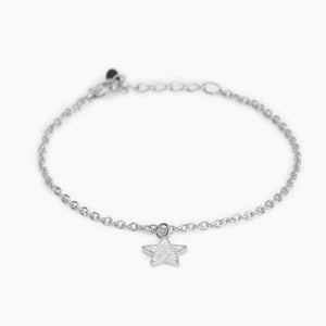 Bracciale in argento con ciondolo a forma di stella Mabina 533300