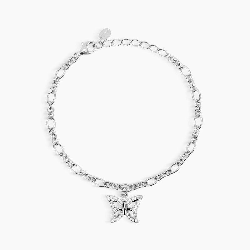 Bracciale da donna in argento con ciondolo a forma di farfalla SPRING LIFE Mabina 533455