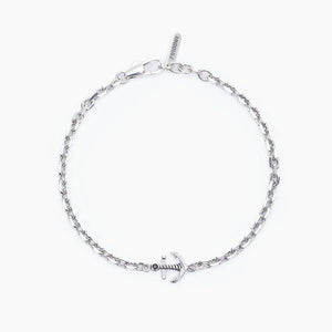 Pulsera de plata para hombre con elemento de anclaje BALI Mabina 533576