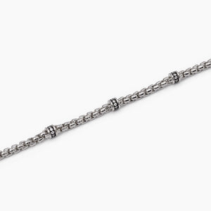 Pulsera de hombre con inserciones blancas MONTECARLO Mabina 533627