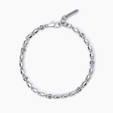 Cargar imagen en el visor de la galería, Pulsera de hombre con inserciones blancas MILLIONAIRE Mabina 533630
