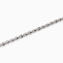 Cargar imagen en el visor de la galería, Pulsera de hombre con inserciones blancas MILLIONAIRE Mabina 533630
