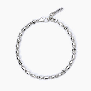 Pulsera de hombre con inserciones blancas MILLIONAIRE Mabina 533630