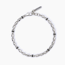 Cargar imagen en el visor de la galería, Pulsera de hombre con eslabones cilíndricos MILLIONAIRE Mabina 533631

