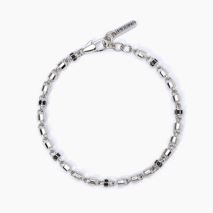 Pulsera de hombre con eslabones cilíndricos MILLIONAIRE Mabina 533631