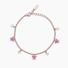 Carica l'immagine nel visualizzatore di Gallery, Bracciale da donna con charm bianchi e rosa SECRET GARDEN Mabina 533659
