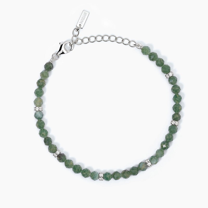 Bracciale da donna in argento con giada verde COLOR CODE Mabina 533663