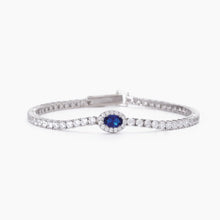 Carica l&#39;immagine nel visualizzatore di Gallery, Bracciale da donna in argento Mabina con zaffiro ovale Cool or rétro? 533666
