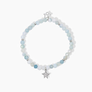 Bracciale bimba elastico con amazzonite e stella pendente STELLA STELLINA Mabina 533685