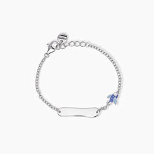 Carica l&#39;immagine nel visualizzatore di Gallery, Bracciale bimba personalizzabile con aeroplanino smaltato PLANE-TAG Mabina 533686
