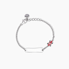 Carica l&#39;immagine nel visualizzatore di Gallery, Bracciale bimbo personalizzabile con macchinina smaltata RACING-TAG Mabina 533688
