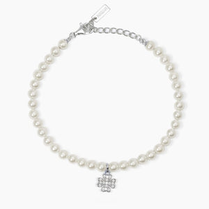 Bracciale da donna in argebto con perle È SOLO FORTUNA Mabina 533738