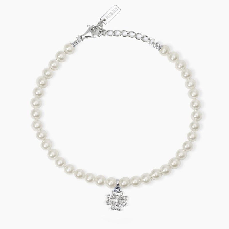 Bracciale da donna in argebto con perle È SOLO FORTUNA Mabina 533738