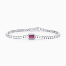 Carica l&#39;immagine nel visualizzatore di Gallery, Bracciale da donna in argento Mabina con rubino Cool or rétro? 533741
