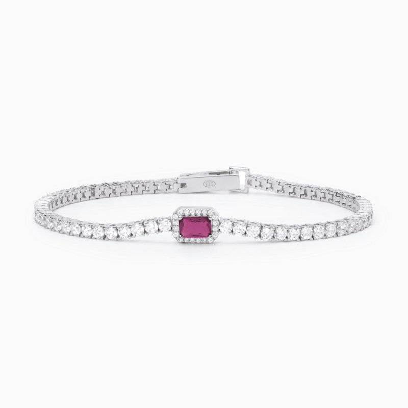 Bracciale da donna in argento Mabina con rubino Cool or rétro? 533741