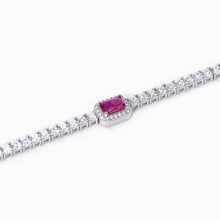 Carica l&#39;immagine nel visualizzatore di Gallery, Bracciale da donna in argento Mabina con rubino Cool or rétro? 533741
