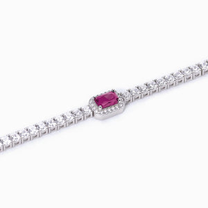 Bracciale da donna in argento Mabina con rubino Cool or rétro? 533741