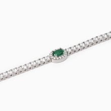 Carica l&#39;immagine nel visualizzatore di Gallery, Bracciale da donna in argento Mabina con smeraldo Cool or rétro? 533742
