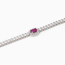 Carica l&#39;immagine nel visualizzatore di Gallery, Bracciale da donna in argento Mabina con rubino Cool or rétro? 533743
