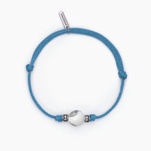 Carica l&#39;immagine nel visualizzatore di Gallery, Bracciale da uomo con cordino azzurro e aulite TROPICAL Mabina 533749
