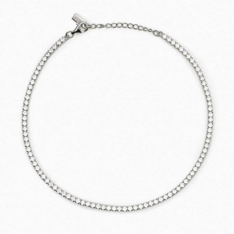Cavigliera in argento con zirconi bianchi Mabina 533755