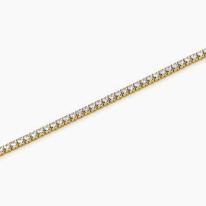 Cavigliera in argento placcato oro con zirconi Mabina 533756