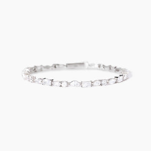 Bracciale da donna con elementi taglio baguette e goccia Luxury Mabina 533757