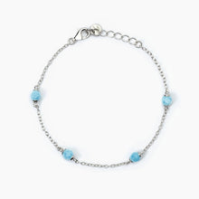 Load image into Gallery viewer, Bracciale bimba in argento con turchese DREAM STONE Mabina 533771

