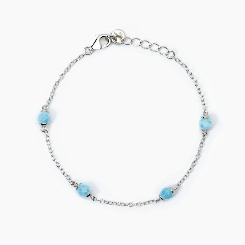 Bracciale bimba in argento con turchese DREAM STONE Mabina 533771
