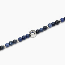 Cargar imagen en el visor de la galería, Pulsera de hombre de plata con sodalita BENIAMINO Mabina 533806
