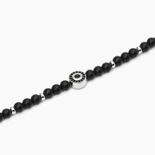 Carica l&#39;immagine nel visualizzatore di Gallery, Bracciale da uomo in argento con agata nera BENIAMINO Mabina 533807
