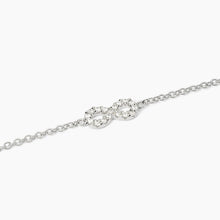 Carica l&#39;immagine nel visualizzatore di Gallery, Bracciale da donna in argento con catena forzatina e infinito ENDLESS Mabina 533822
