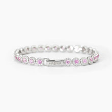 Carica l&#39;immagine nel visualizzatore di Gallery, Bracciale da donna tennis in argento con tormalina Mabina 533825
