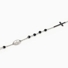 Carica l&#39;immagine nel visualizzatore di Gallery, Bracciale da uomo in argento con croce e Madonnina Mystical Mabina 533832
