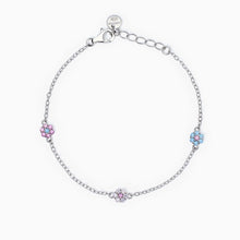 Carica l&#39;immagine nel visualizzatore di Gallery, Bracciale da bambina in argento con fiorellini Fior Fiore Mabina 533876
